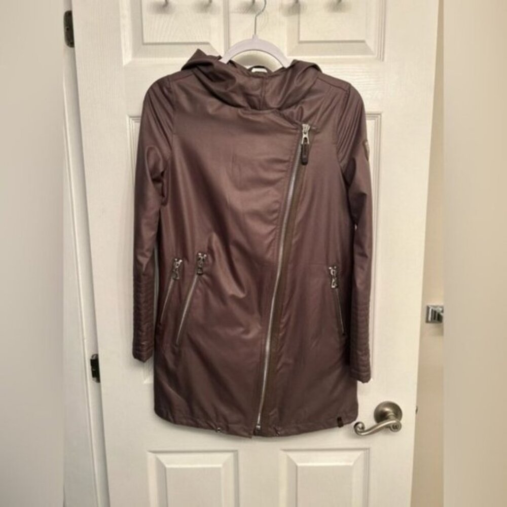 Rudsak Leather Trim Brown Coat